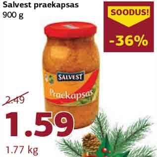 Allahindlus - Salvest praekapsas 900 g