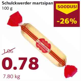 Allahindlus - Schulckwerder martsipan 100 g