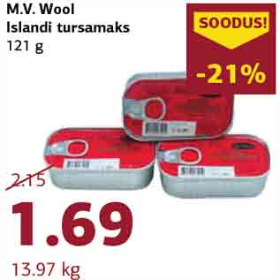 Allahindlus - M.V. Wool Islandi tursamaks 121 g