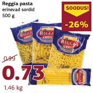 Allahindlus - Reggia pasta