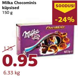 Allahindlus - Milka Chocominis küpsised 150 g