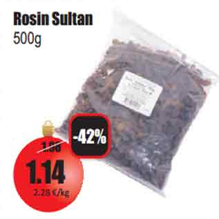 Allahindlus - Rosin Sultan 500g