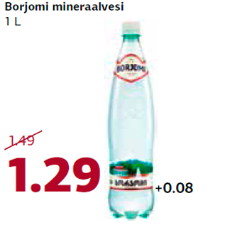 Allahindlus - Borjomi mineraalvesi 1 L