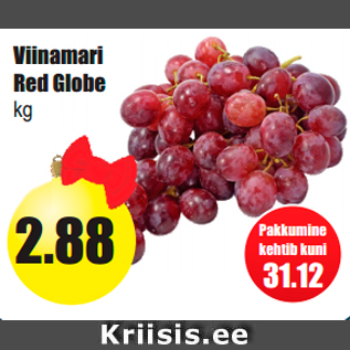 Allahindlus - Viinamari Red Globe kg