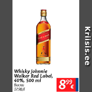 Allahindlus - Whisky Johnnie Walker Red Label