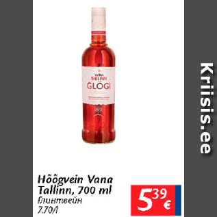 Allahindlus - Hõõgvein Vana Tallinn, 700 ml