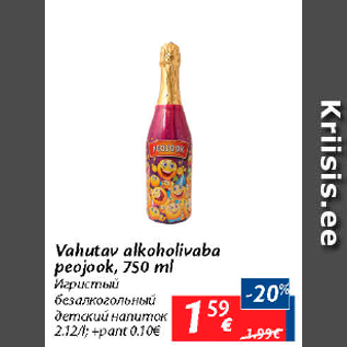 Allahindlus - Vahutav alkohoolivaba peojook, 750 ml