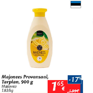 Allahindlus - Majonees Provansaal, Tarplan, 900 g