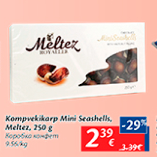 Allahindlus - Kompvekikarp Mini Seashelis, Meltez, 250 g