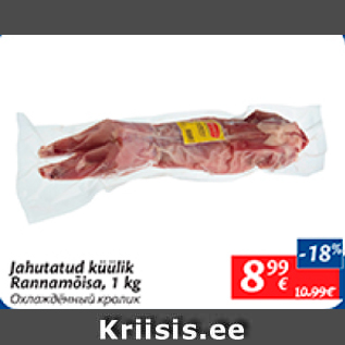 Allahindlus - Jahutatud küülik Rannamõisa, 1 kg