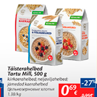 Allahindlus - Täisterahelbed Tartu Mill, 500 g