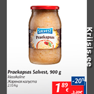 Allahindlus - Praekapsas Salvest, 900 g