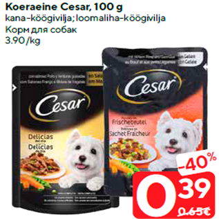 Allahindlus - Koeraeine Cesar, 100 g