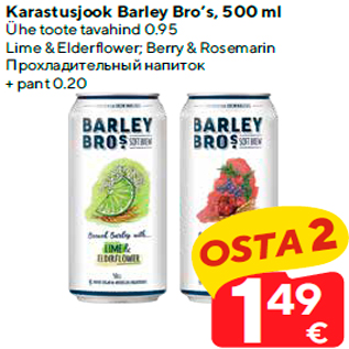 Allahindlus - Karastusjook Barley Bro’s, 500 ml