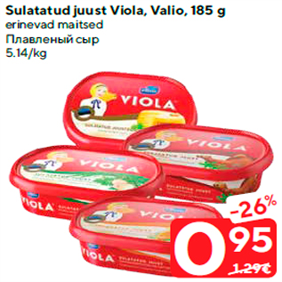 Allahindlus - Sulatatud juust Viola, Valio, 185 g