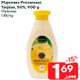 Allahindlus - Majonees Provansaal, Tarplan, 50%, 900 g