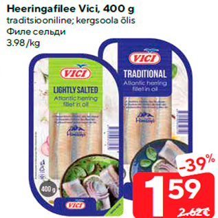 Allahindlus - Heeringafilee Vici, 400 g