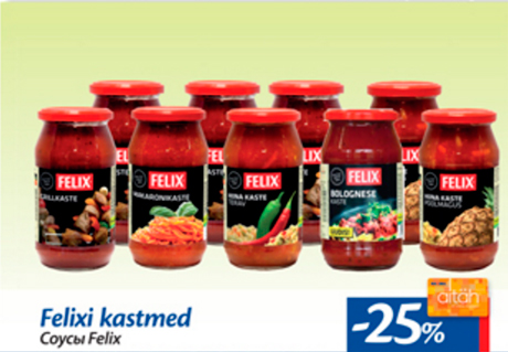 Felixi kastmed  -25%