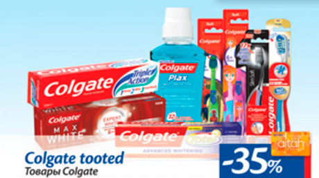 Colgate tooted  -35%