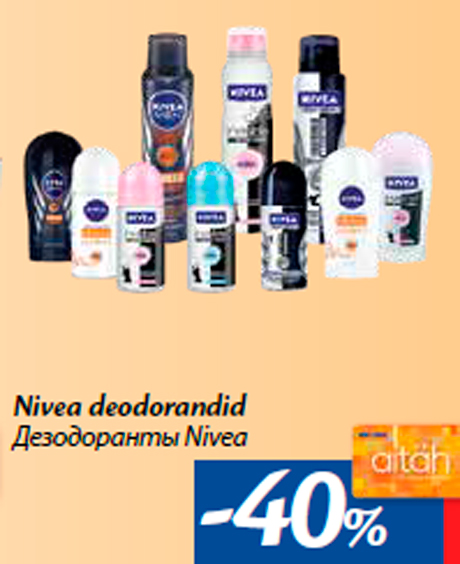 Nivea deodorandid -40%