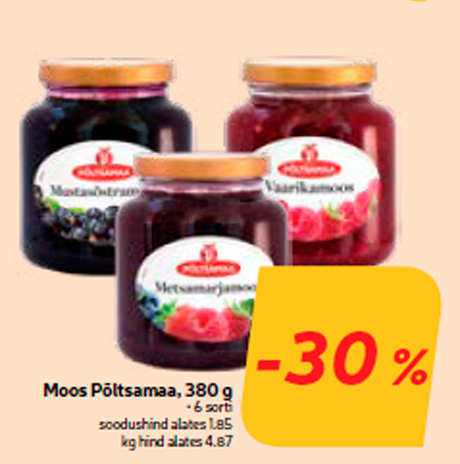 Moos Põltsamaa, 380 g -30%