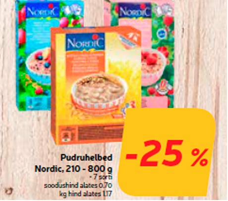 Pudruhelbed Nordic, 210 - 800 g  -25%
