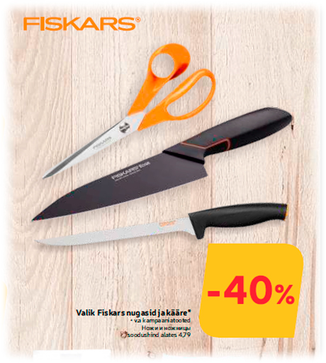 Valik Fiskars nugasid ja kääre* -40%