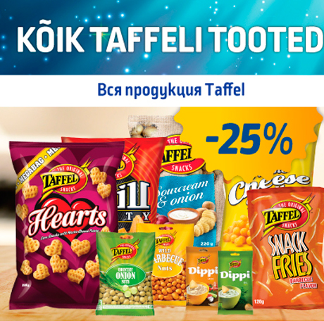 KÕIK TAFFELI TOOTED  -25%