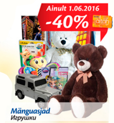 Mänguasjad  -40%