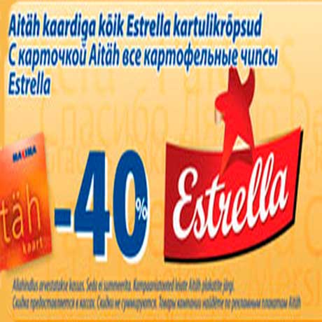 Estrella kartulikrõpsud -40%