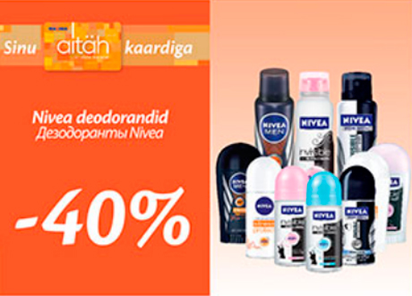 Nivea deodorandid -40%