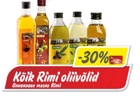 Kõik Rimi oliiviõlid -30%