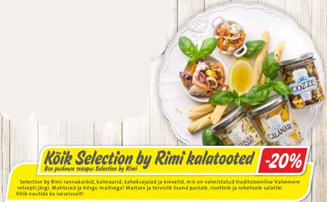 Kõik Selection by Rimi kalatooted -20%