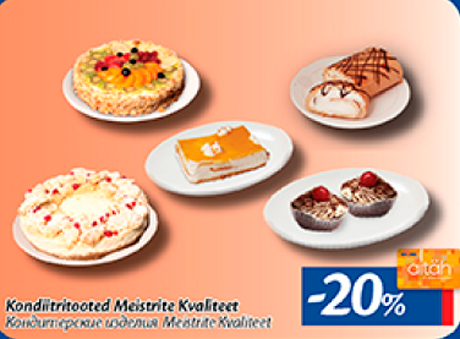 Kondiitritooted Meistrite Kvaliteet  -20%