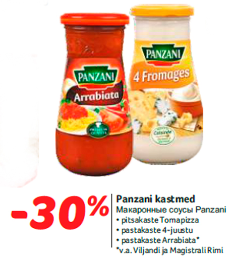 Panzani kastmed -30%