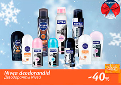 Nivea deodorandid  -40%