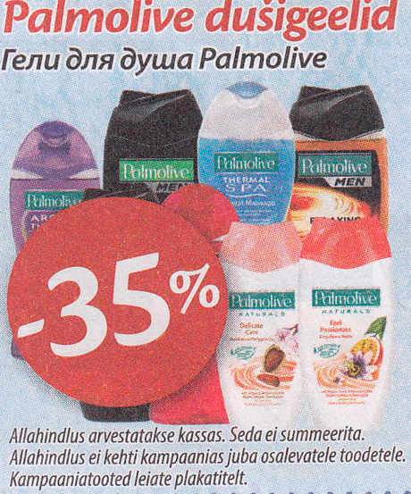 Palmolive dušigeelid  -35%