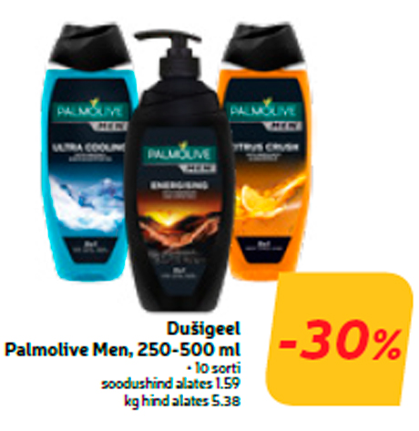 Dušigeel
Palmolive Men, 250-500 ml  -30%
