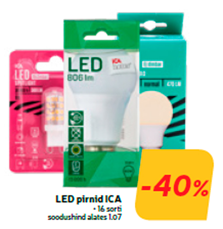 LED pirnid ICA  -40%
