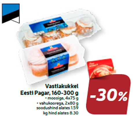 Vastlakukkel Eesti Pagar, 160-300 g  -30%