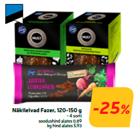 Näkileivad Fazer, 120-150 g  -25%
