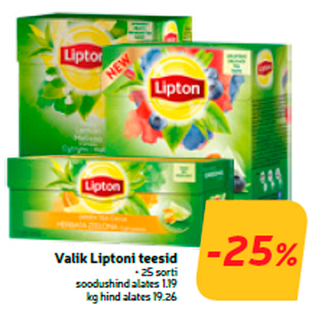 Valik Liptoni teesid  -25%
