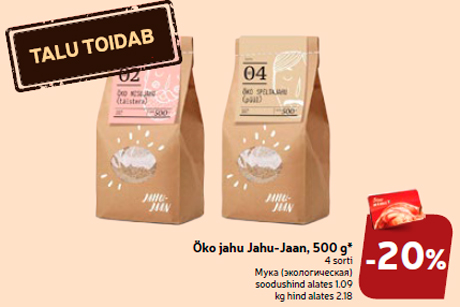 Öko jahu Jahu-Jaan, 500 g*  -20%