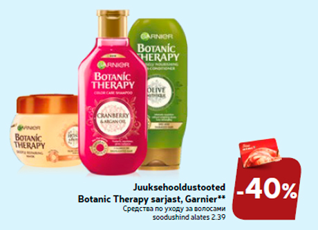 Juuksehooldustooted Botanic Therapy sarjast, Garnier**  -40%