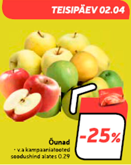 Õunad  -25%