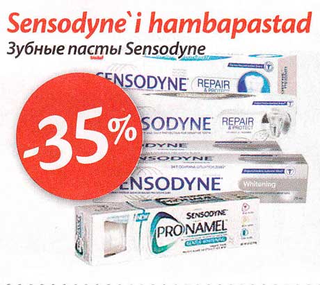 Sensodyne´i hambapastad -35%