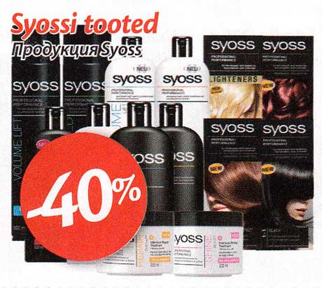 Syossi tooted  -40%