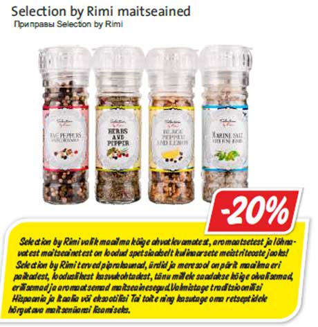 Selection by Rimi maitseained -20%