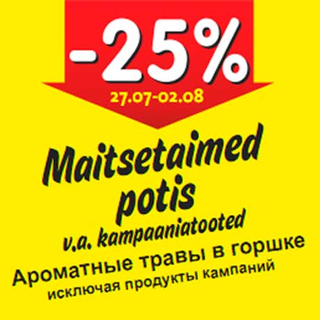 Maitsetaimed potis -25%