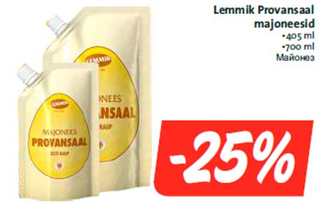 Lemmik Provansaal majoneesid -25%